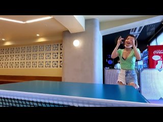nnpj-486 i started playing ping pong with this college girl with a cute smile who just happened to be hanging out at this ping p